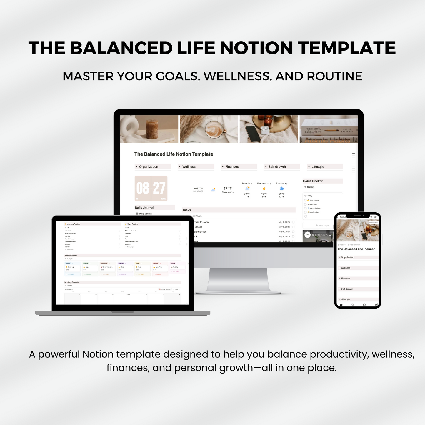 The Balanced Life Notion Template